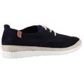 Navy - Side - Hush Puppies Mens Mark Suede Espadrilles