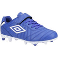 Royal Blue - Front - Umbro Childrens-Kids Speciali Liga Firm Football Boots