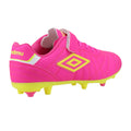 Hot Pink - Back - Umbro Childrens-Kids Speciali Liga Firm Football Boots