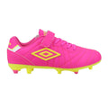 Hot Pink - Side - Umbro Childrens-Kids Speciali Liga Firm Football Boots