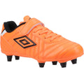 Orange - Front - Umbro Childrens-Kids Speciali Liga Firm Football Boots