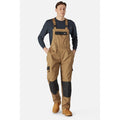 Khaki Brown-Black - Front - Dickies Mens Bib And Brace Trouser