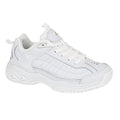 White - Front - Mirak Contender Leather Lace Trainer - Mens Trainers - Unisex Sports