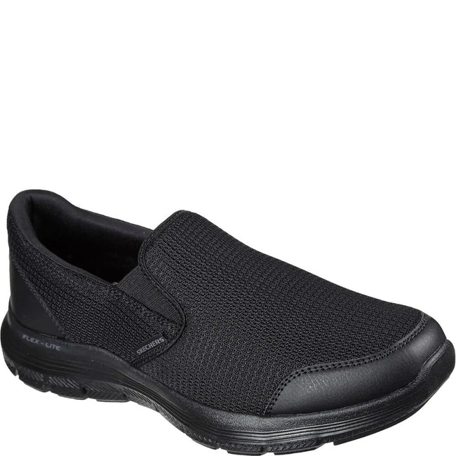 Skechers mens black loafers online