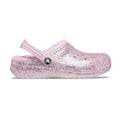 Flamingo Pink - Back - Crocs Childrens-Kids Glitter Clogs