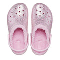 Flamingo Pink - Close up - Crocs Childrens-Kids Glitter Clogs