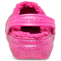 Fuchsia - Back - Crocs Childrens-Kids Glitter Clogs