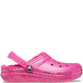 Fuchsia - Lifestyle - Crocs Childrens-Kids Glitter Clogs