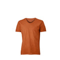 Terra Orange - Front - James and Nicholson Mens Gipsy T-Shirt