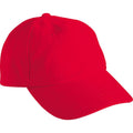 Signal Red - Front - Myrtle Beach Adults Unisex 6 Panel Raver Cap