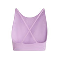 Lilac - Back - Girlfriend Collective Womens-Ladies Topanga Cross Back Bra