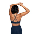 Midnight - Back - Girlfriend Collective Womens-Ladies Topanga Cross Back Bra