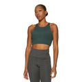 Moss - Side - Girlfriend Collective Womens-Ladies Topanga Cross Back Bra