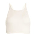 Ivory - Front - Girlfriend Collective Womens-Ladies Topanga Cross Back Bra