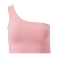 Bougainvillea - Front - Girlfriend Collective Womens-Ladies Bianca One Shoulder Sports Bra