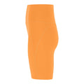 Orange Zest - Side - Girlfriend Collective Womens-Ladies Compressive High Rise Cycling Shorts