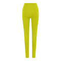 Chartreuse - Back - Girlfriend Collective Womens-Ladies Compressive High Rise Long Leggings