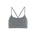 Heather Gravel - Front - Girlfriend Collective Womens-Ladies Float Juliet Strappy Bra