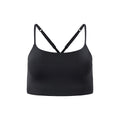 Black - Front - Girlfriend Collective Womens-Ladies Float Juliet Strappy Bra