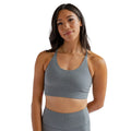 Heather Gravel - Lifestyle - Girlfriend Collective Womens-Ladies Float Cleo Halter Neck Bra