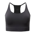 Black - Front - Girlfriend Collective Womens-Ladies Float Cleo Halter Neck Bra