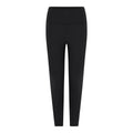 Black - Front - Girlfriend Collective Womens-Ladies Ribbed High Rise 7-8 Leggings