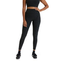 Black - Front - Girlfriend Collective Womens-Ladies Ribbed High Rise Long Leggings