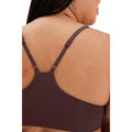 Espresso - Back - Girlfriend Collective Womens-Ladies V Neck Bralette