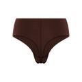 Espresso - Back - Girlfriend Collective Womens-Ladies Bonded High Rise Thong