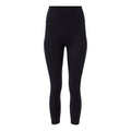 Black - Back - Girlfriend Collective Womens-Ladies Pocket High Rise Long Leggings