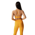 Golden Glow - Back - Girlfriend Collective Womens-Ladies Compressive High Rise 7-8 Leggings