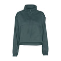 Moss - Front - Girlfriend Collective Womens-Ladies Hummingbird Half Zip Windbreaker