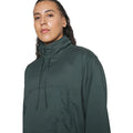 Moss - Side - Girlfriend Collective Womens-Ladies Hummingbird Half Zip Windbreaker