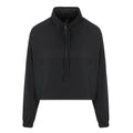 Black - Front - Girlfriend Collective Womens-Ladies Hummingbird Half Zip Windbreaker