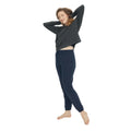 Midnight - Side - Girlfriend Collective Womens-Ladies Reset Straight Leg Slim Jogging Bottoms