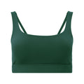 Moss - Front - Girlfriend Collective Womens-Ladies Andy Split Strap Sports Bra