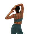 Moss - Back - Girlfriend Collective Womens-Ladies Andy Split Strap Sports Bra