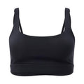 Black - Front - Girlfriend Collective Womens-Ladies Andy Split Strap Sports Bra