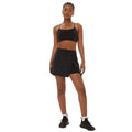 Black - Lifestyle - Girlfriend Collective Womens-Ladies Float Cass Front Slit Skort