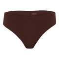 Espresso - Front - Girlfriend Collective Womens-Ladies Bonded Sports Thong