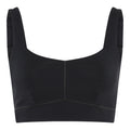 Jet Black - Front - Girlfriend Collective Womens-Ladies Luxe Addison Bra