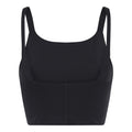 Black - Back - Girlfriend Collective Womens-Ladies Mia High-Neck Sports Bra