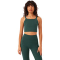 Moss - Side - Girlfriend Collective Womens-Ladies Mia High-Neck Sports Bra