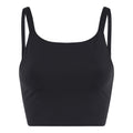 Black - Front - Girlfriend Collective Womens-Ladies Mia High-Neck Sports Bra