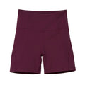 Plum - Front - Girlfriend Collective Womens-Ladies Compressive High Rise Running Shorts