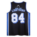 Black-Blue - Back - Amplified Mens Ride The Lightning Metallica Basketball Jersey