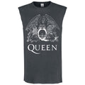 Charcoal - Front - Amplified Mens Line Art Queen Vest Top