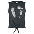 Charcoal - Front - Amplified Womens-Ladies Private Eyes Tank Top