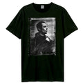 Black - Front - Amplified Unisex Adult Why Me Portrait Liam Gallagher T-Shirt