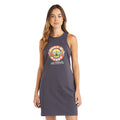 Charcoal - Side - Amplified Womens-Ladies Guns N Roses Slim Sleeveless Dress